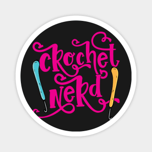 Crochet Nerd - Grandma Mom Crocheting Yarn Lover print Magnet